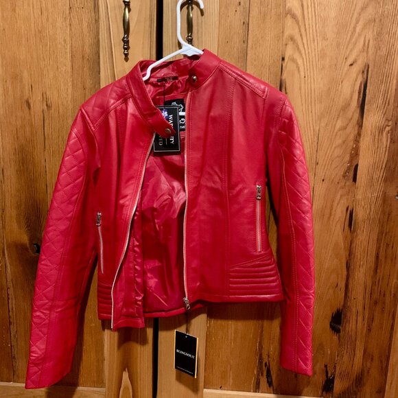 Red Leather Jacket - Picture 1 of 6